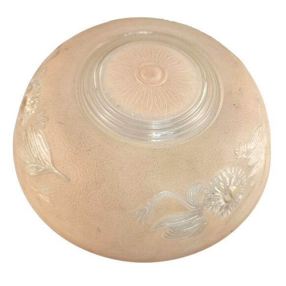 Peach Frosted Glass Lamp Shade Pendant Light Retro Lighting Decor - Picture 5 of 8